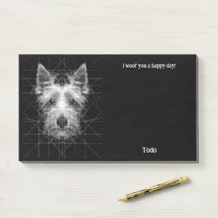 Australian Terrier Abstract Art Dog Name  Post-it Notes