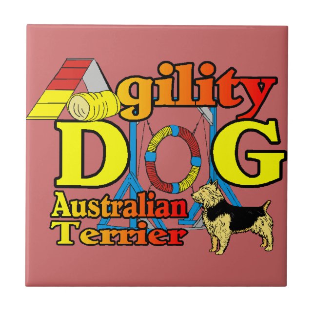 Australian Terrier Agility Tile (Front)