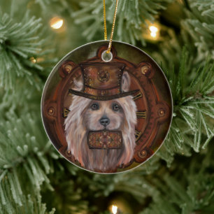 AUSTRALIAN TERRIER  CERAMIC ORNAMENT