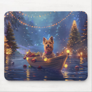 Australian Terrier Christmas Festive Voyage Mouse Pad