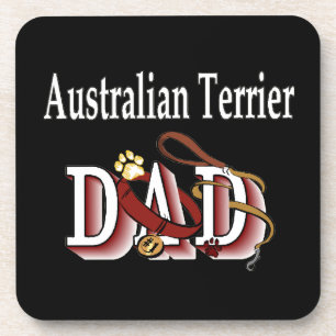 Australian Terrier Dad Coaster