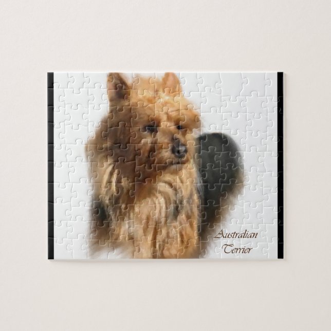 Australian Terrier Dog Art Jigsaw Puzzle (Horizontal)