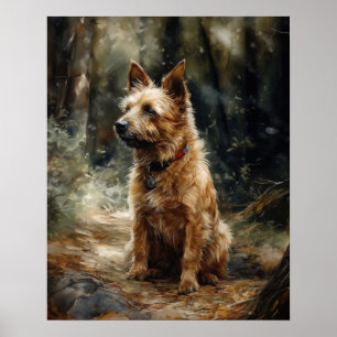 Australian Terrier Dog Art Print Poster