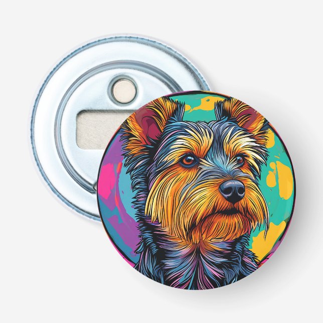 Australian Terrier dog Bottle Opener (Front)