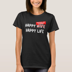 Australian Terrier Dog Breed Happy Life Animal Fri T-Shirt
