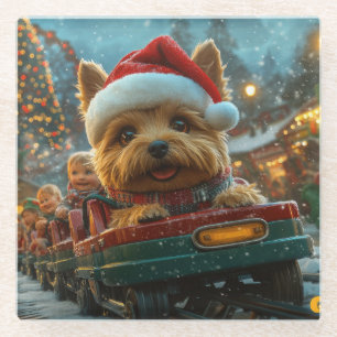 Australian Terrier Dog Roller Coaster Christmas
