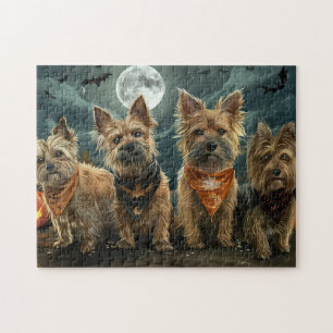 Australian Terrier Halloween Spooky Jigsaw Puzzle