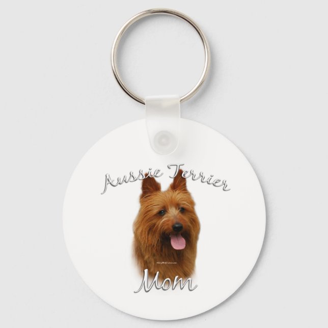 Australian Terrier Mum 2 Key Ring (Front)