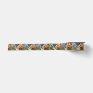 australian terrier on bench.png satin ribbon