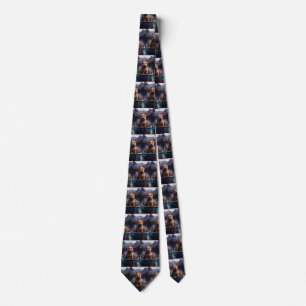 Australian Terrier on Paddle: A Scenic Adventure Tie