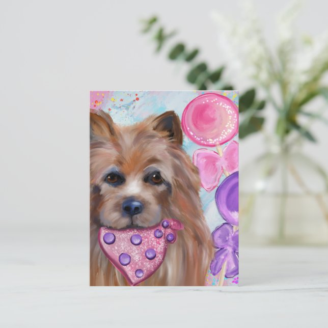 AUSTRALIAN TERRIER   POSTCARD (Standing Front)