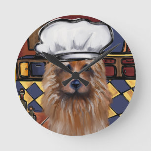 Australian Terrier Round Clock