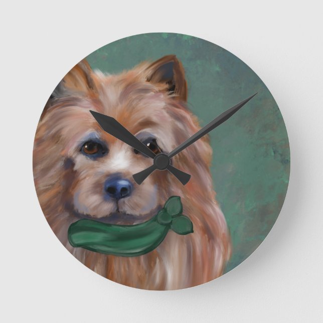 AUSTRALIAN TERRIER   ROUND CLOCK (Front)