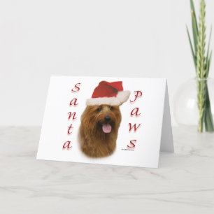 Australian Terrier Santa Paws Holiday Card