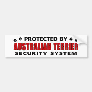 Australian Terrier Security Bumper Sticker