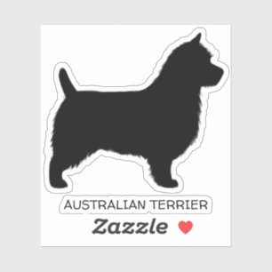 Australian Terrier Silhouette Aussie Dog Vinyl