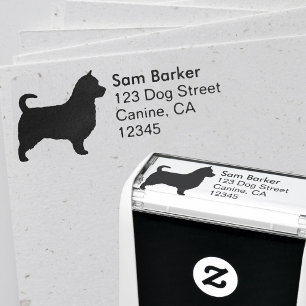 Australian Terrier Silhouette (Long Tail) Self-inking Stamp