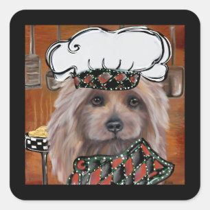 AUSTRALIAN TERRIER  SQUARE STICKER