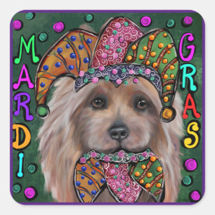 AUSTRALIAN TERRIER SQUARE STICKER