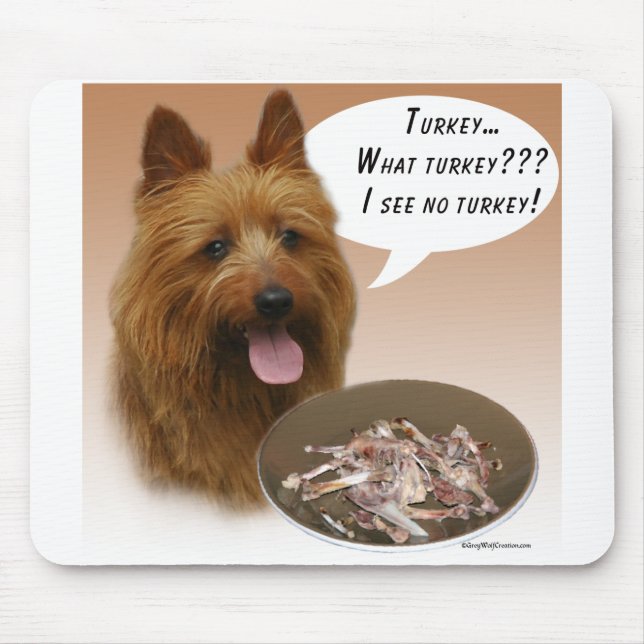 Australian Terrier Turkey Mouse Pad (Front)