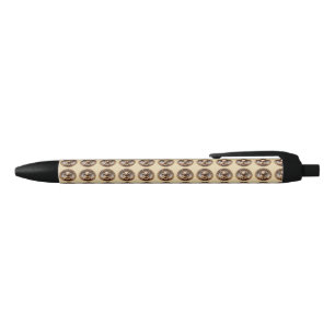 Australian Tree Hugger: Koala Bear Wood Print Black Ink Pen
