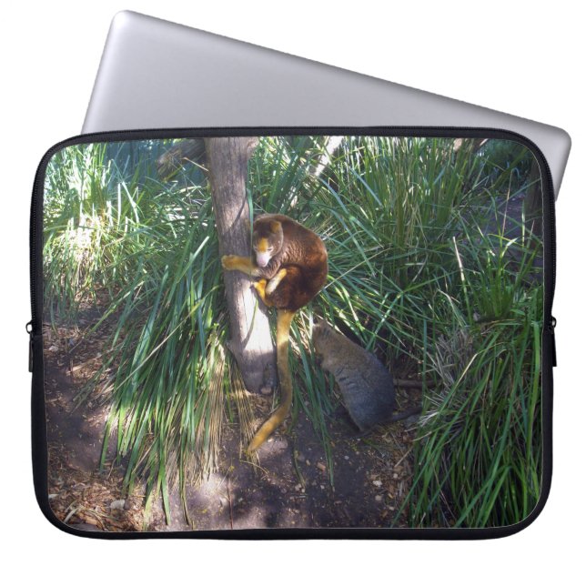 Australian Tree Kangaroo In A Tree, Laptop Sleeve (Front)