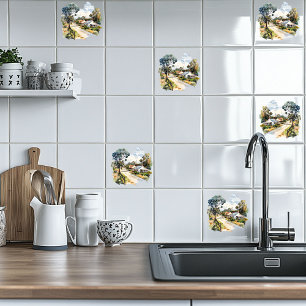 Australian Village Ceramic Tile