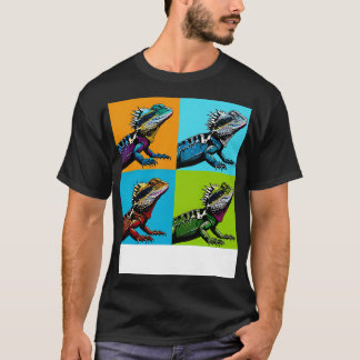 Australian Water Dragon Art Cool Lizard T-Shirt