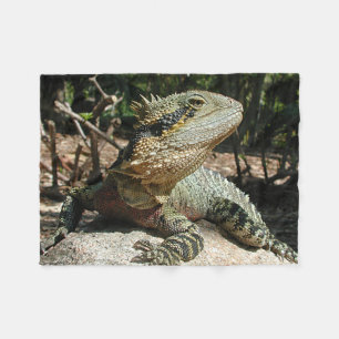 Australian Water Dragon Fleece Blanket