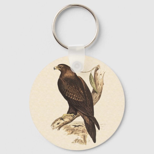 Australian Wedge Tailed Eagle. Huge Bird of Prey. Key Ring (Front)