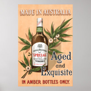 Australian Whisky Vintage Advertising Poster