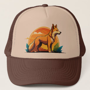 Australian wild dog dingo trucker hat
