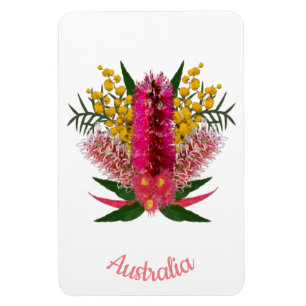 Australian Wild Flowers Magnet