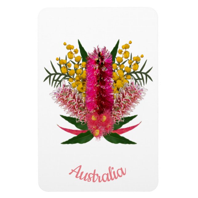 Australian Wild Flowers Magnet (Vertical)