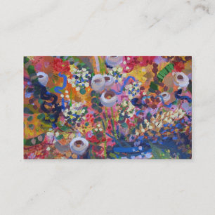 Australian wildflower art business card
