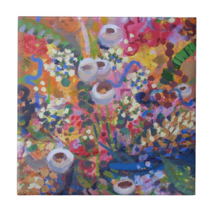 Australian wildflowers ceramic tile