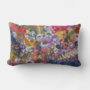 Australian wildflowers front and back lumbar cushion