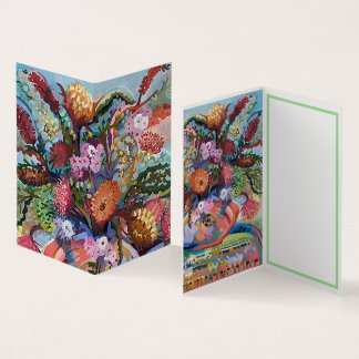 Australian wildflowers in vase Card