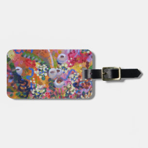 Australian wildflowers luggage tag