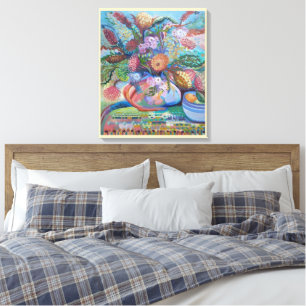Australian Wildflowers Still Life Canvas Print