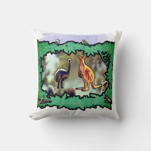 Australian Wildlife Bushland Frame Cushion
