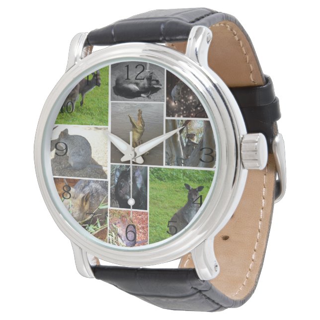 Australian Wildlife Photo Collage, Watch (Angled)