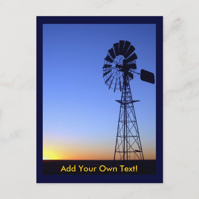 Australian Windmill Postcard (Front)