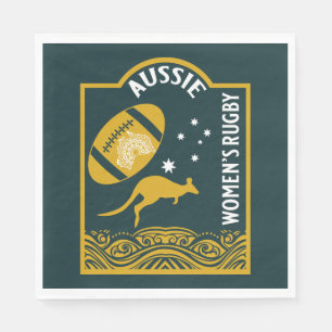 Australian Women's Rugby Sport Napkin