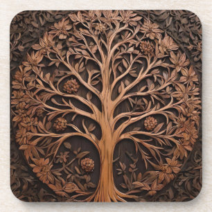 Australian Woodlands: 3D Warah Tree Wood Print, Coaster