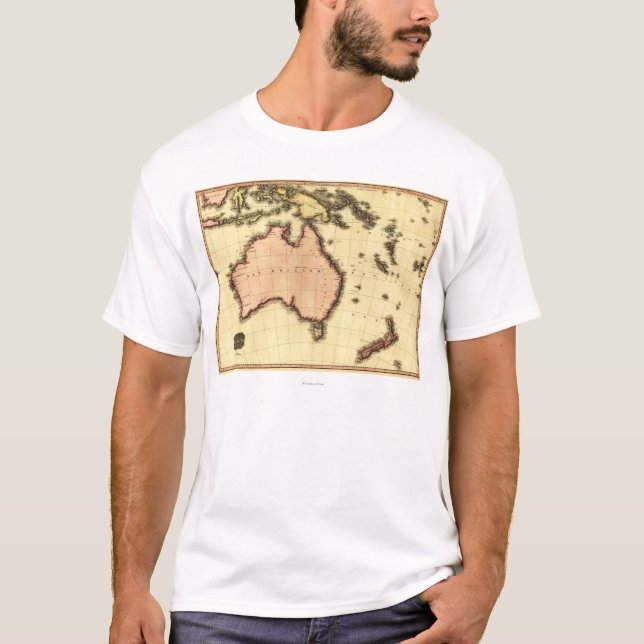 AustraliaPanoramic MapAustralia T-Shirt (Front)