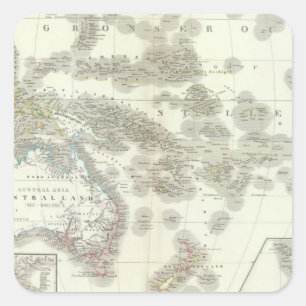 Australien - Australia Square Sticker