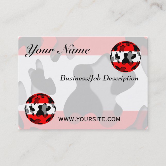 Austria #1 business card (Front)