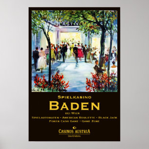 " Austria: 2021/today Vienna - Casino Baden Poster