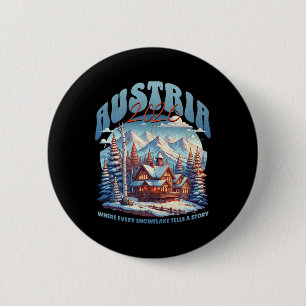 Austria 2026 Trip! Matching Austrian Vacation  6 Cm Round Badge